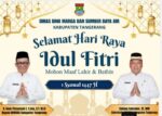 Dinas Bina Marga dan Sumber Daya Air (DBMSDA) dan beserta staf Kab Tangerang mengucapkan selamat Idul Fitri 1447 H, 01 Syahwal.
