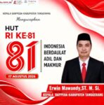 Kepala  Badan Perencanaan Pembangunan Daerah (BAPPEDA) Kabupaten Tangerang dan Beserta Staf Mengucapkan Dirgahayu Republik Indonesia yang ke-81 tahun 17-Agustus 1945 – 17 Agustus 2026.