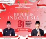 Kepala Badan Pendapatan Daerah (BAPENDA) dan beserta Staf Kabupaten Tangerang Mengucapkan Dirgahayu Republik Indonesia Ke- 81 Tahun, 17 Agustus 2026.