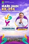 Camat Kelapa Dua bersama staf Kabupaten Tangerang, Mengucapkan Dirgahayu Hari Ulang Tahun (HUT)/ Hari jadi Kabupaten Tangerang Ke- 394.